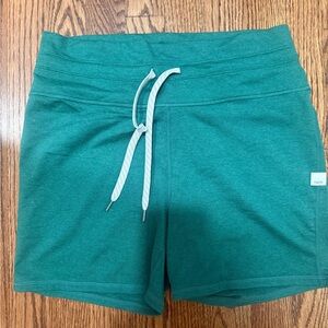 Vuori Teal Athletic Shorts with Drawstring